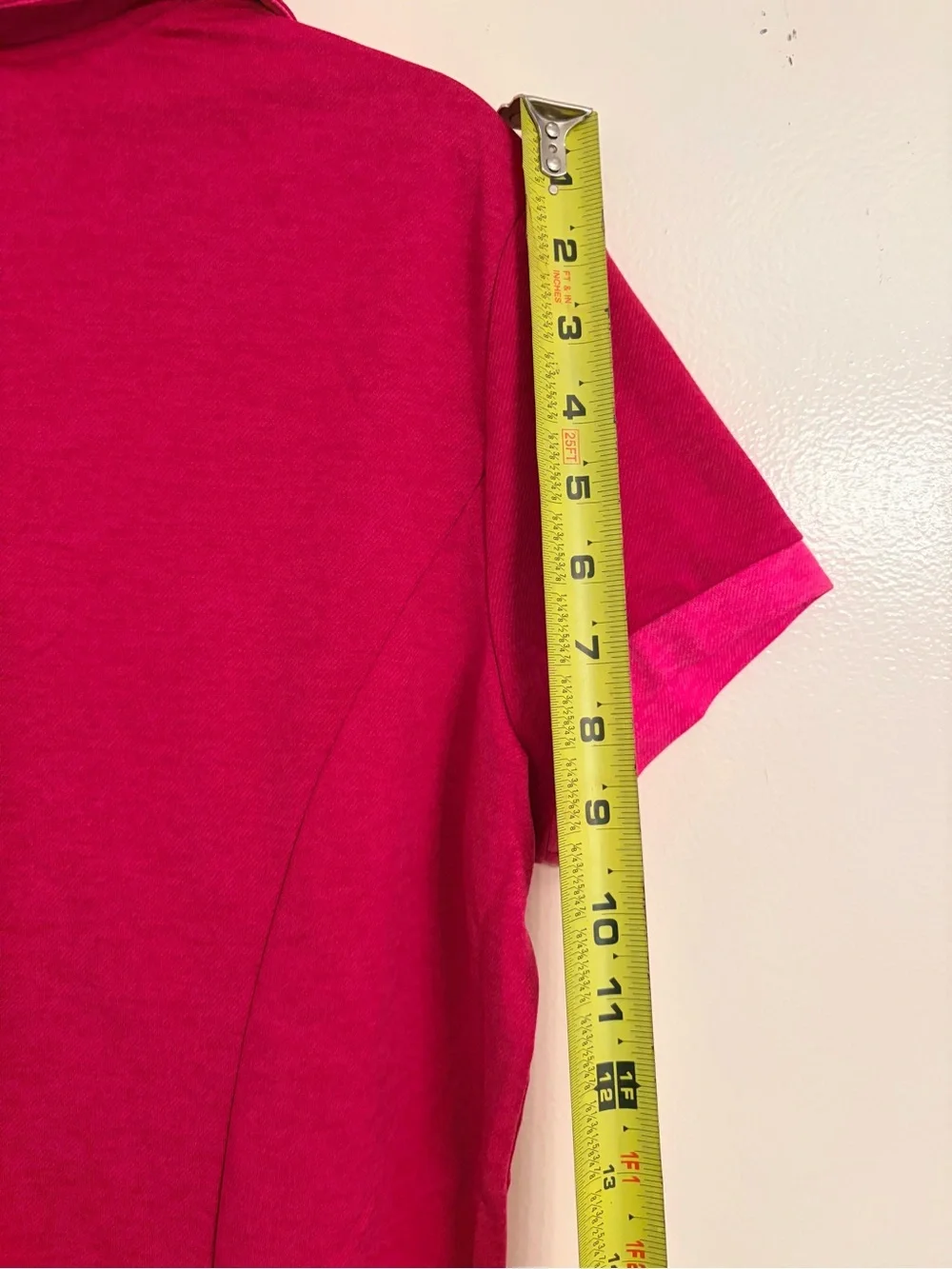 Nike Golf Tour Performance Polo Shirt Hot Pink Dri-Fit Short Sleeve - Women L